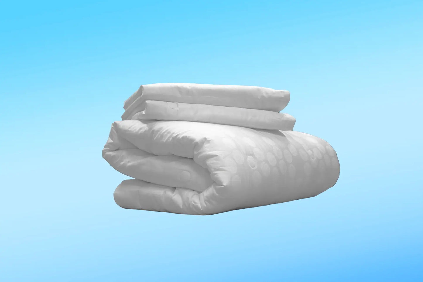 Lunar Quilted Coverlet with a pair of pillow shams