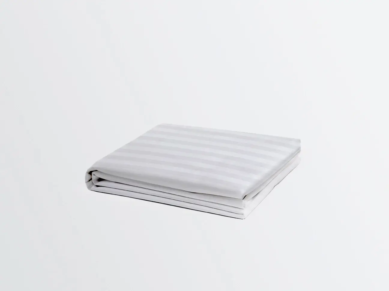 60/40 White Damask Stripe Bed Linen Sets