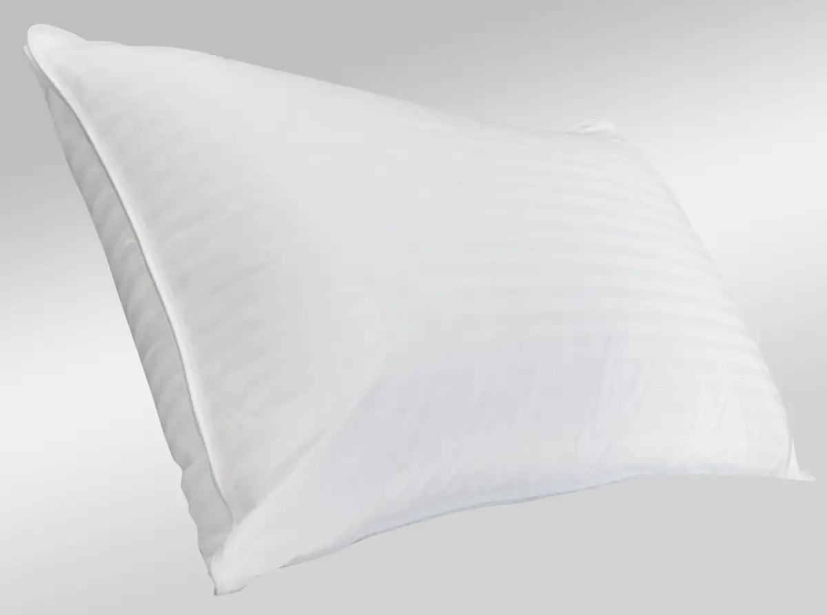 60/40 White Damask Stripe Bed Linen Sets
