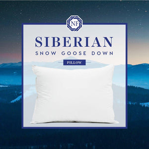 Siberian Snow Goose Down Pillow - Northern Feather Canada eStore