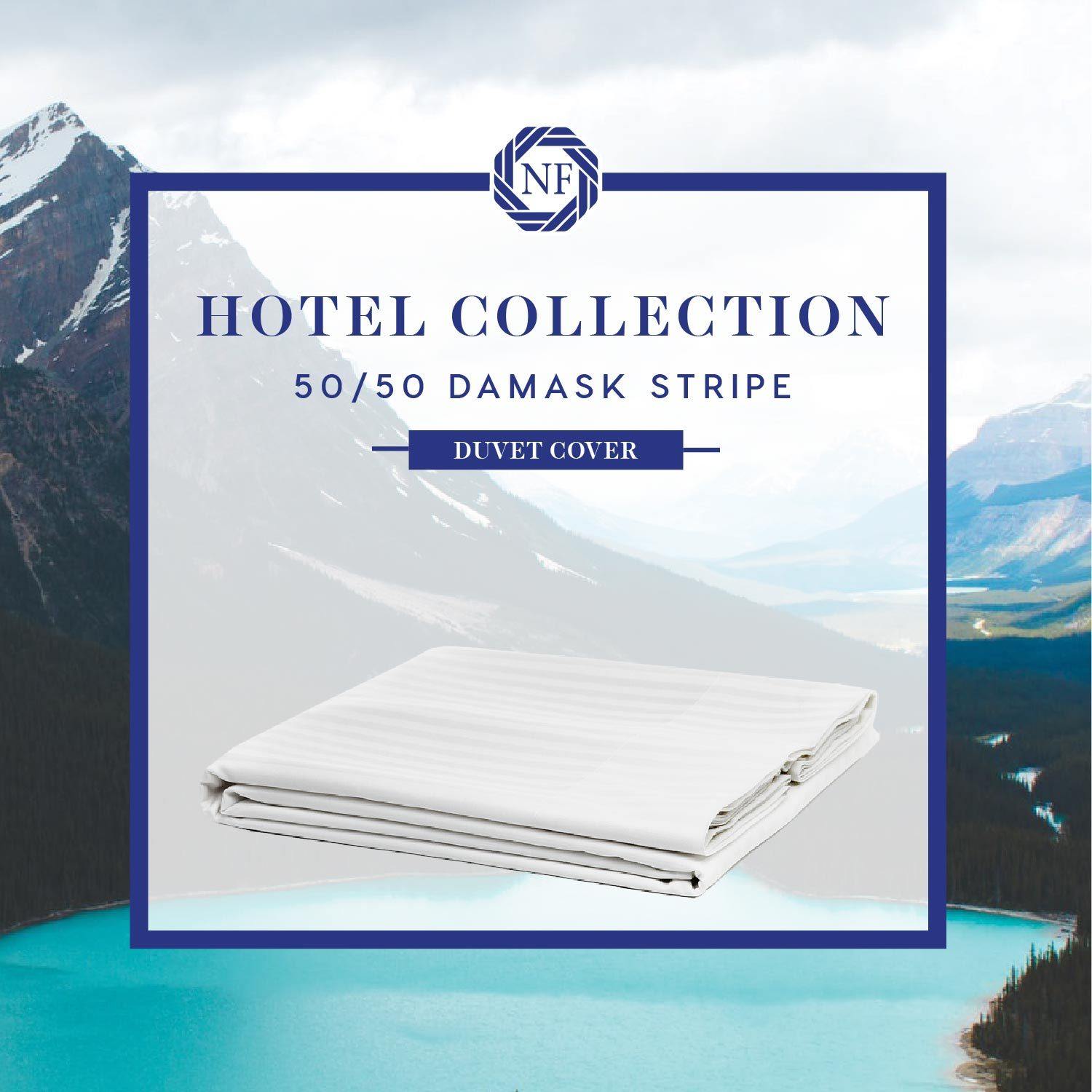 Hotel Collection 50/50 Damask Stripe Linen - Northern Feather Canada eStore