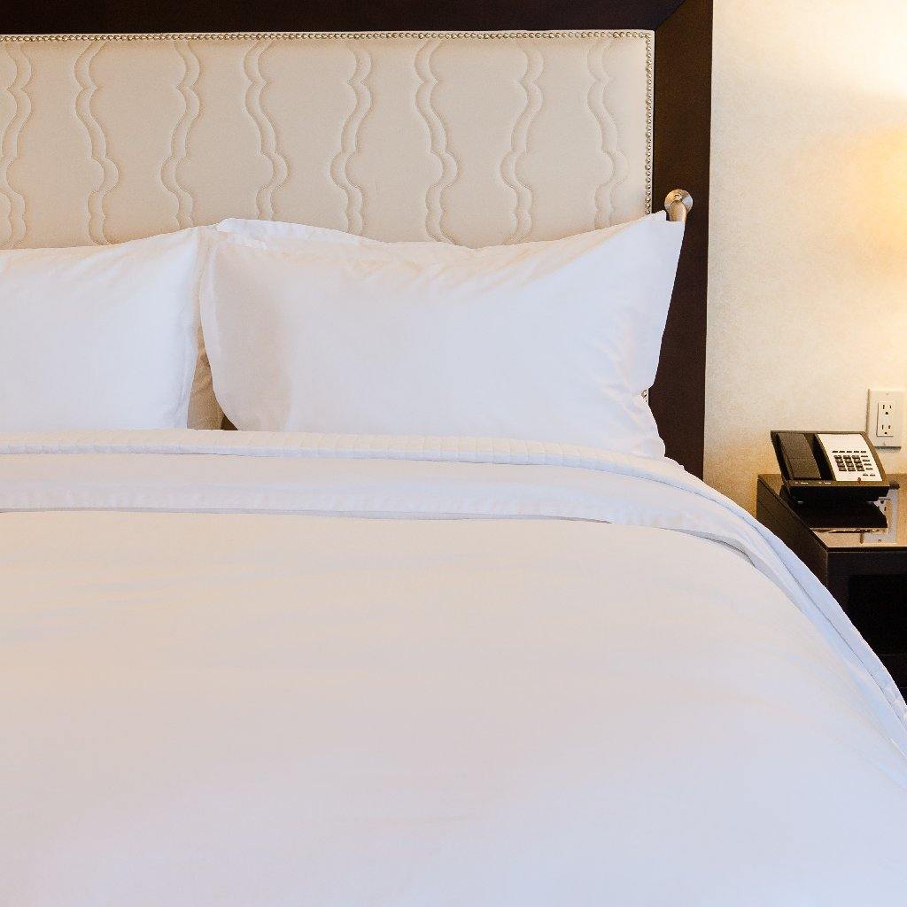 Hotel Collection - 50/50 Solid White Linen - Northern Feather Canada eStore